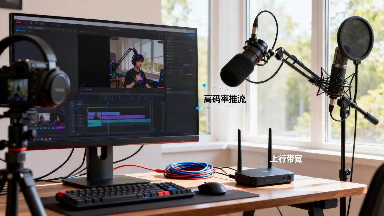 游戏直播高码率推流该配多少上行带宽?直播上行带宽多少够用 游戏直播高码率推流该配多少上行带宽?直播上行带宽多少够用