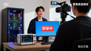 带货直播间秒杀瞬间带宽崩了怎么办，直播带宽承压测试与优化方案