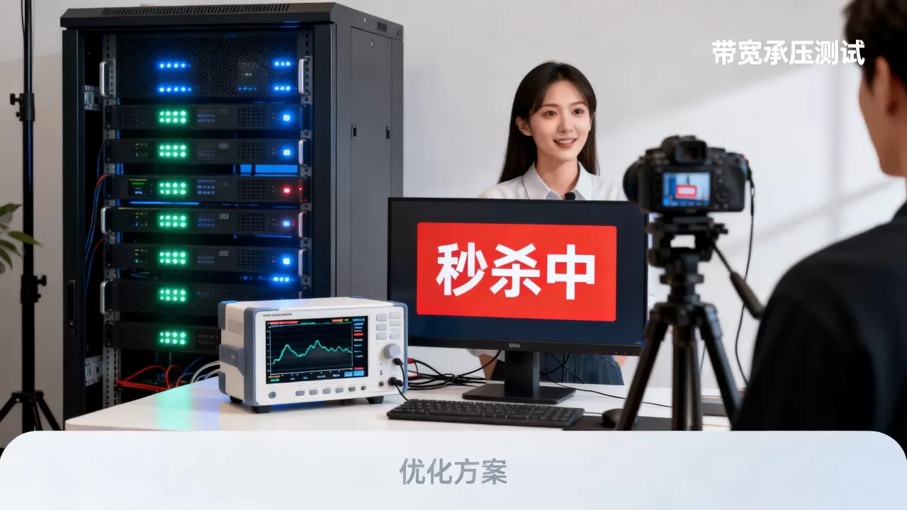 带货直播间秒杀瞬间带宽崩了怎么办,直播带宽承压测试与优化方案 带货直播间秒杀瞬间带宽崩了怎么办,直播带宽承压测试与优化方案