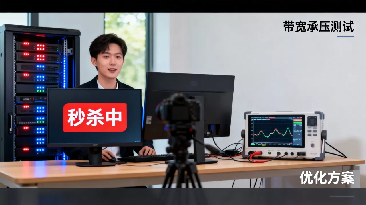 带货直播间秒杀瞬间带宽崩了怎么办,直播带宽承压测试与优化方案 带货直播间秒杀瞬间带宽崩了怎么办,直播带宽承压测试与优化方案