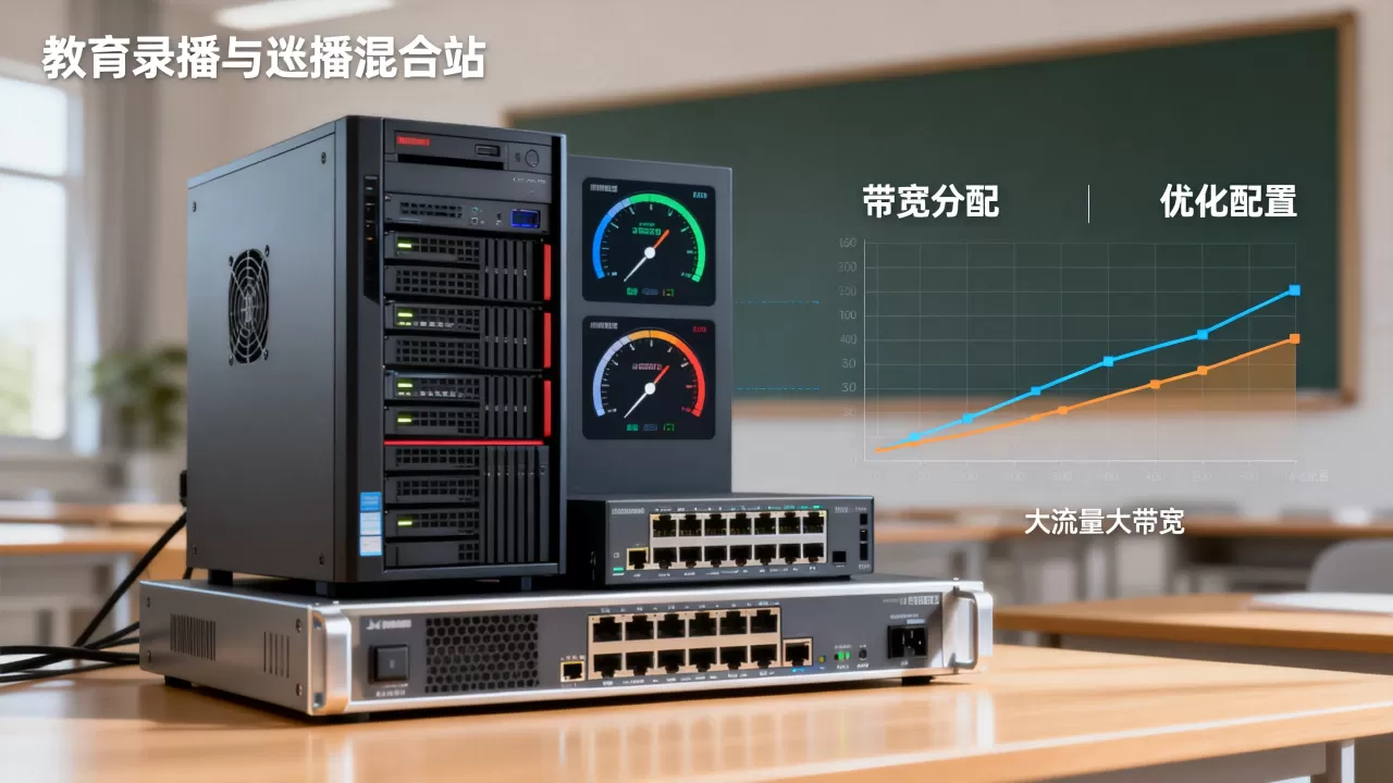 教育录播与点播混合站带宽怎么分配?大流量大带宽如何优化配置方案 教育录播与点播混合站带宽怎么分配?大流量大带宽如何优化配置方案