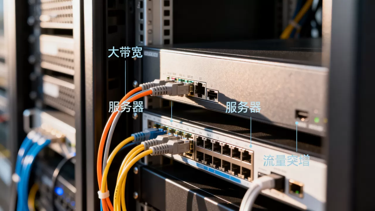 流量突增时大带宽的兜底方案怎么设计，服务器带宽不够怎么办？