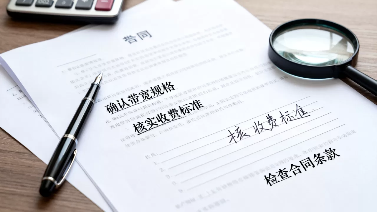 签大带宽合同前要确认哪些问题？怎么避免带宽合同中的隐形收费？