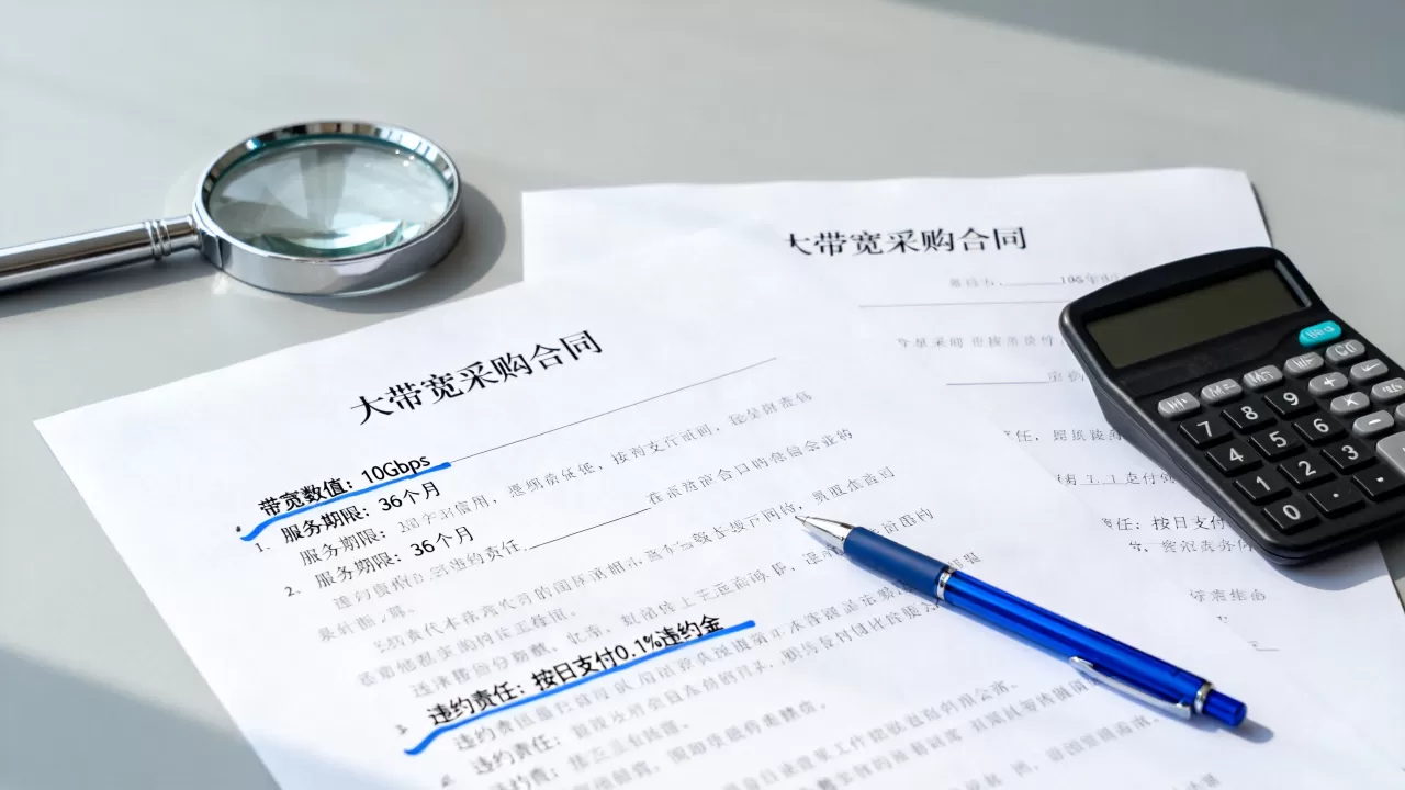 大带宽采购合同里带宽条款怎么核对,带宽条款审核要点有哪些 大带宽采购合同里带宽条款怎么核对,带宽条款审核要点有哪些