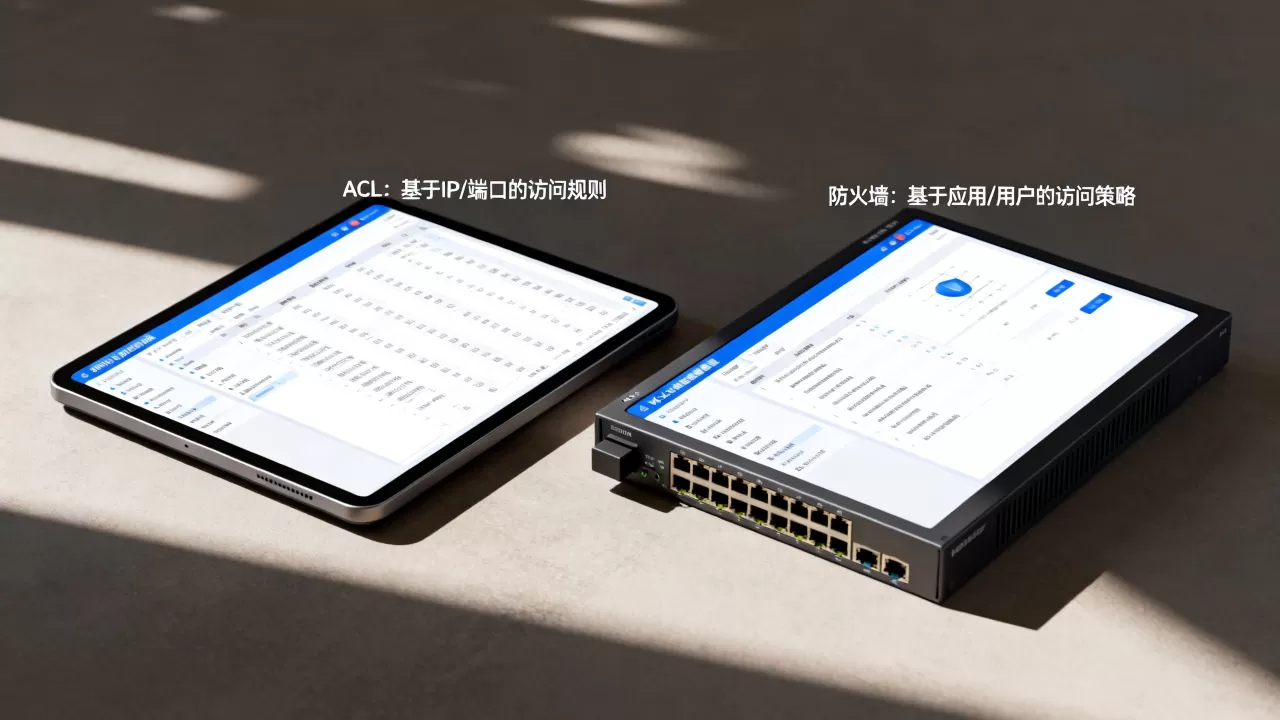 网络访问控制列表和防火墙策略的差异在哪里，如何选择？