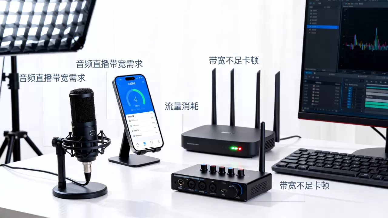 音频直播的带宽需求是不是可以忽略?音频直播流量消耗多大,带宽不够会卡吗 音频直播的带宽需求是不是可以忽略?音频直播流量消耗多大,带宽不够会卡吗