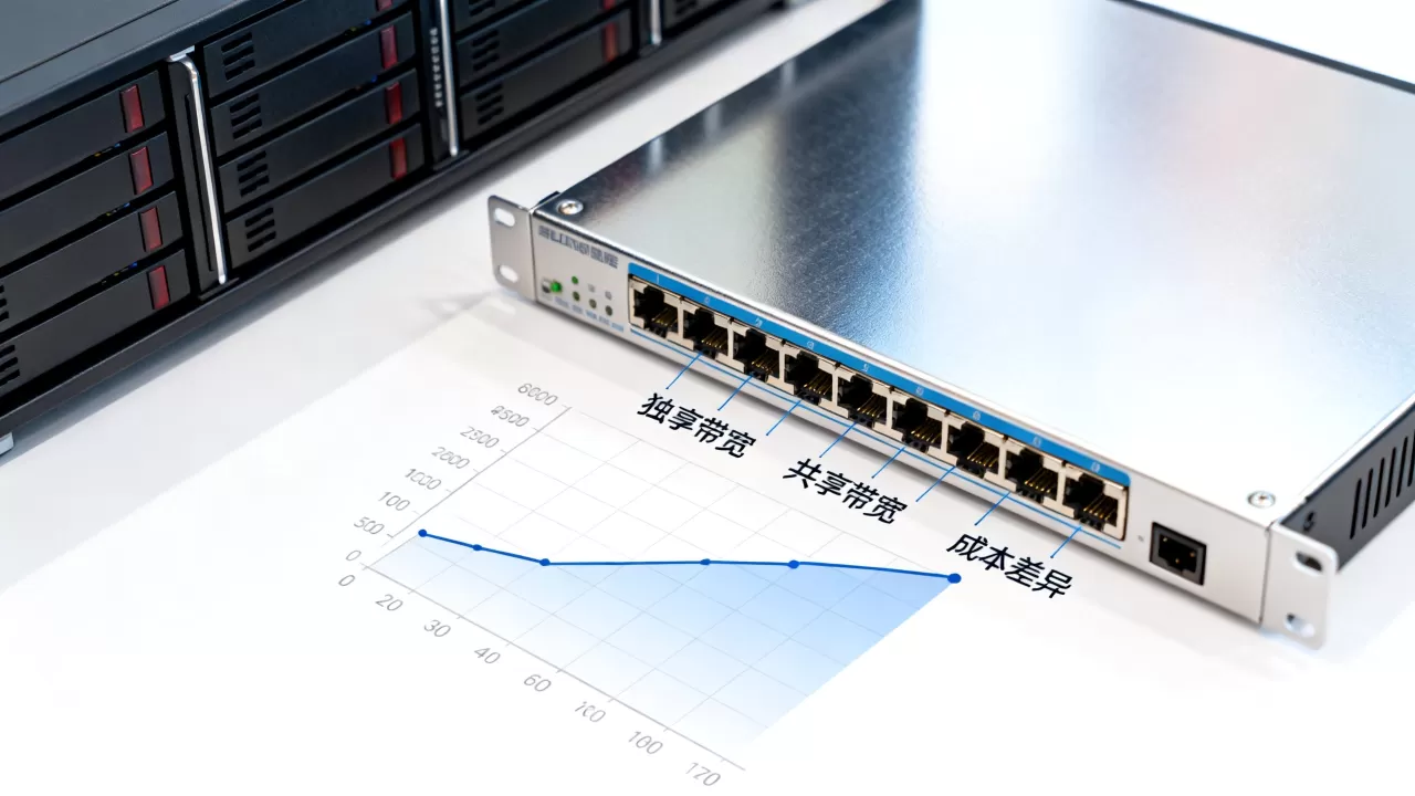 独享与共享的带宽成本差异怎么折算，独享带宽和共享带宽哪个划算