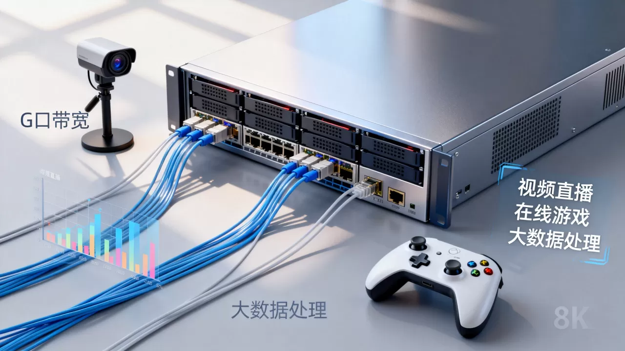 大带宽服务器上到G口能扛住哪类压力,G口带宽适合什么业务场景? 大带宽服务器上到G口能扛住哪类压力,G口带宽适合什么业务场景?