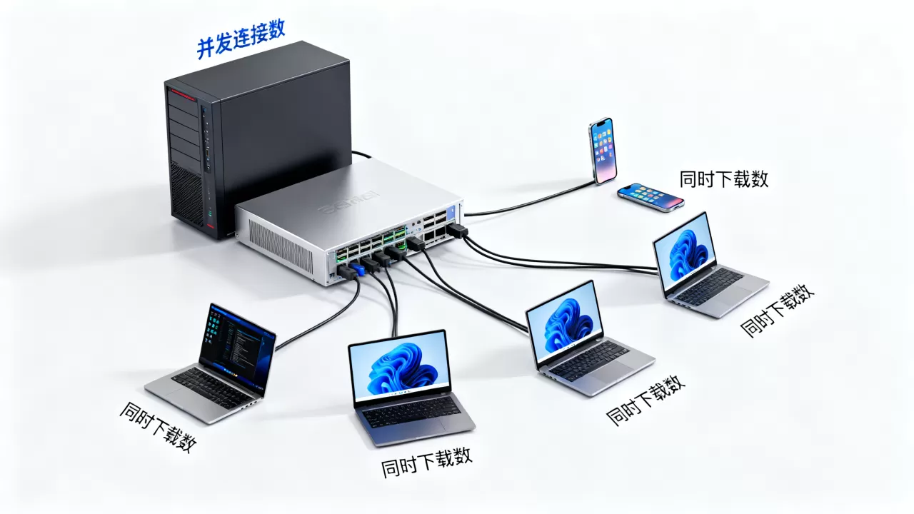 估算带宽时并发与同时下载数怎么区分?并发和同时下载数的区别 估算带宽时并发与同时下载数怎么区分?并发和同时下载数的区别