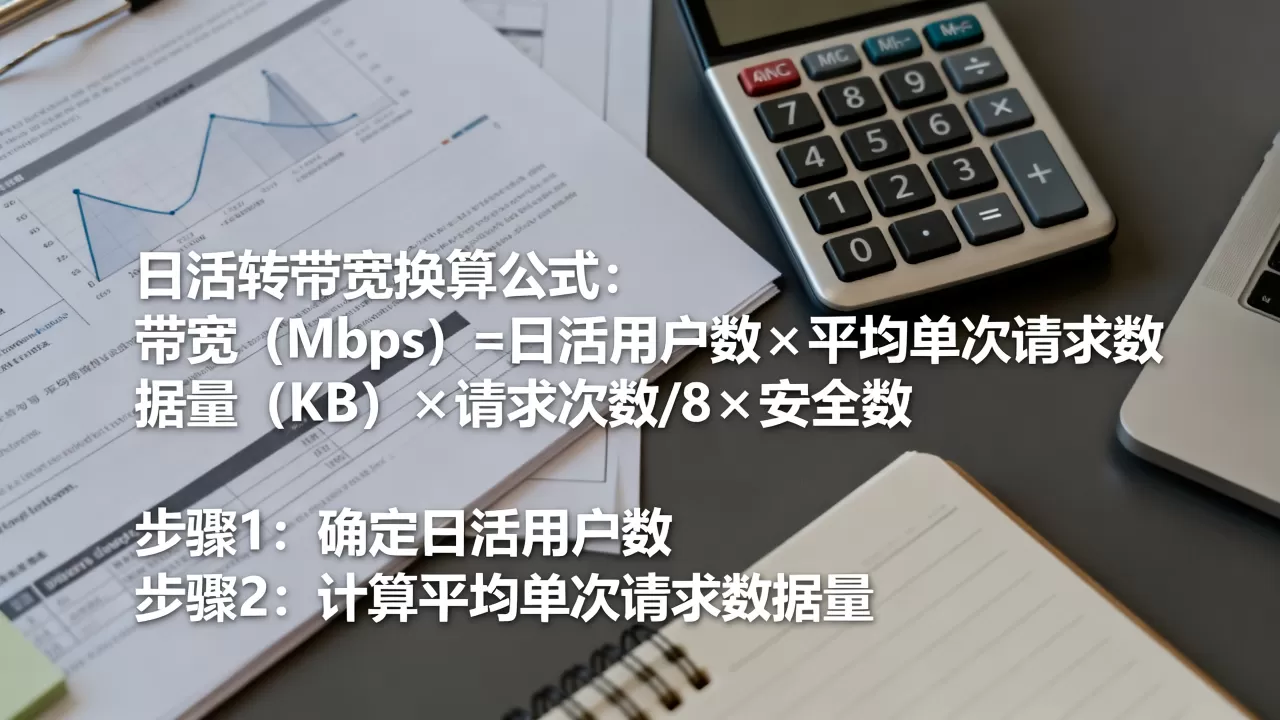 日活转带宽需求的换算思路如何建立，日活与带宽换算公式是什么？