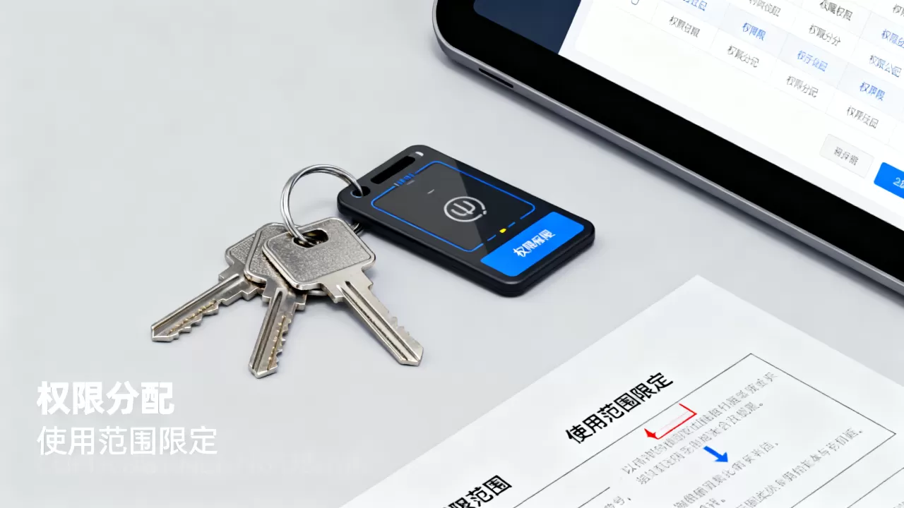 密钥权限如何给到具体的人和用途？，怎么限定使用范围
