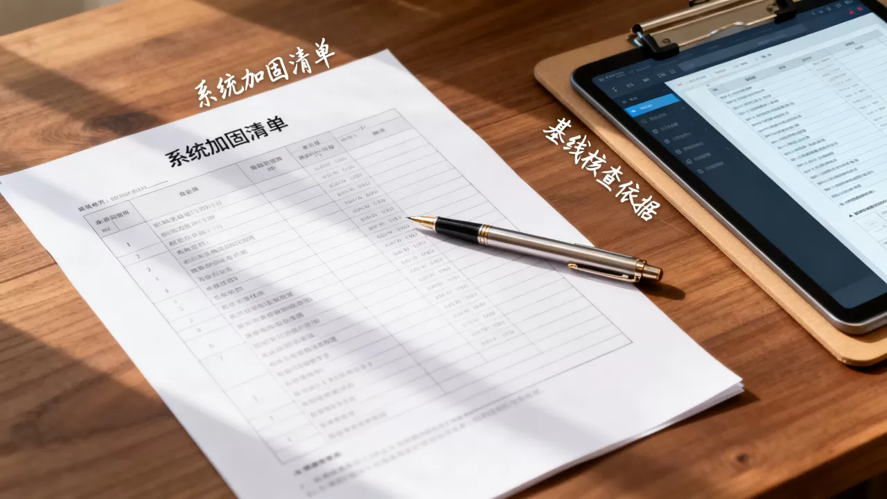 系统加固清单能作为基线核查的参照吗？，系统加固清单基线核查依据