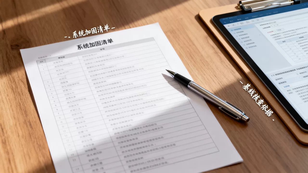 系统加固清单能作为基线核查的参照吗？，系统加固清单基线核查依据