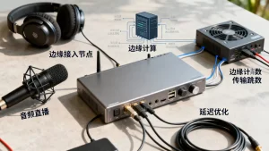 音频直播如何借助边缘接入降低传输跳数？边缘计算减少直播延迟的疑问