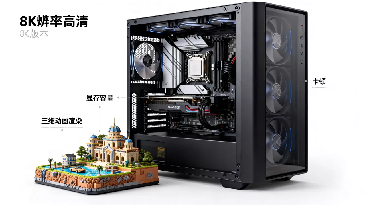 三维动画渲染需要多大显存？显存容量不足会卡顿吗？