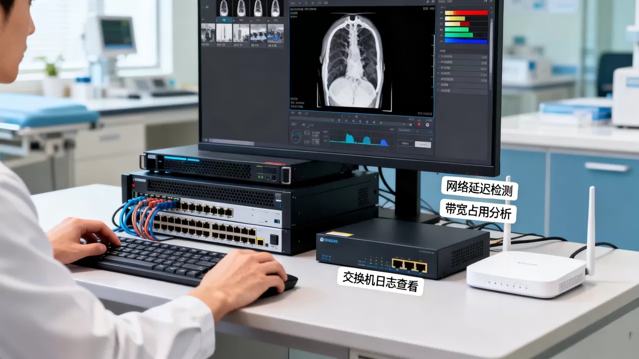 影像科室大规模调图卡顿怎么办，网络排查方向有哪些？