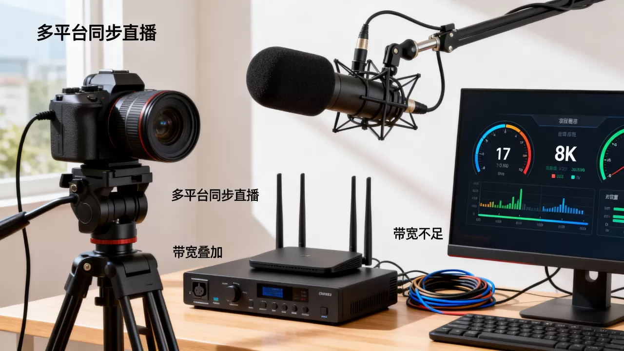 多平台同步直播带宽会叠加吗,直播带宽不足怎么解决? 多平台同步直播带宽会叠加吗,直播带宽不足怎么解决?