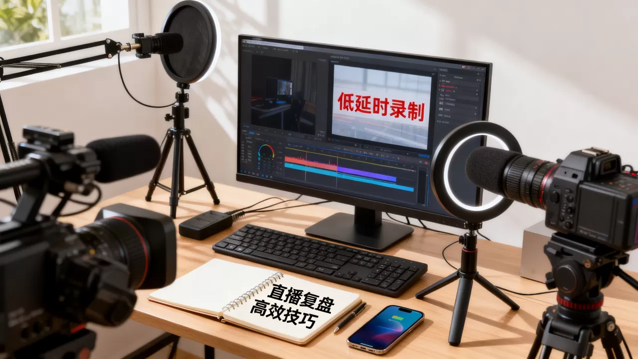低延时录制在直播复盘里有什么用？直播复盘高效技巧
