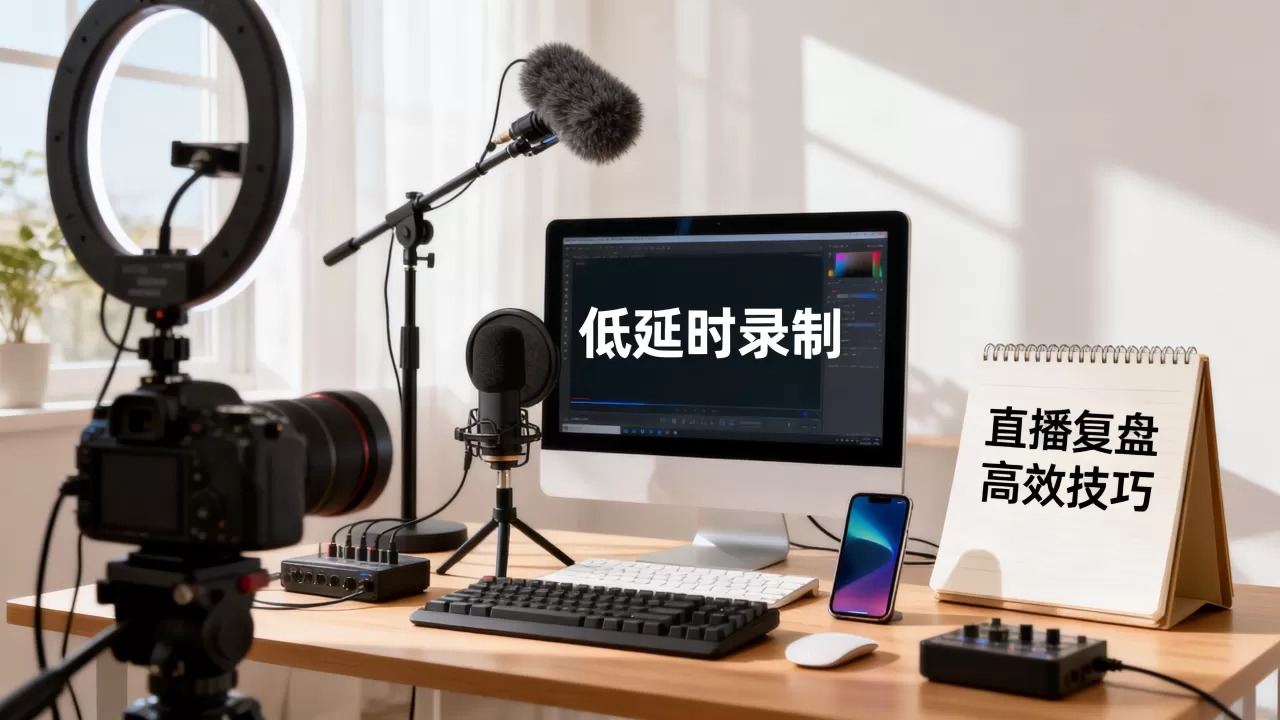 低延时录制在直播复盘里有什么用？直播复盘高效技巧