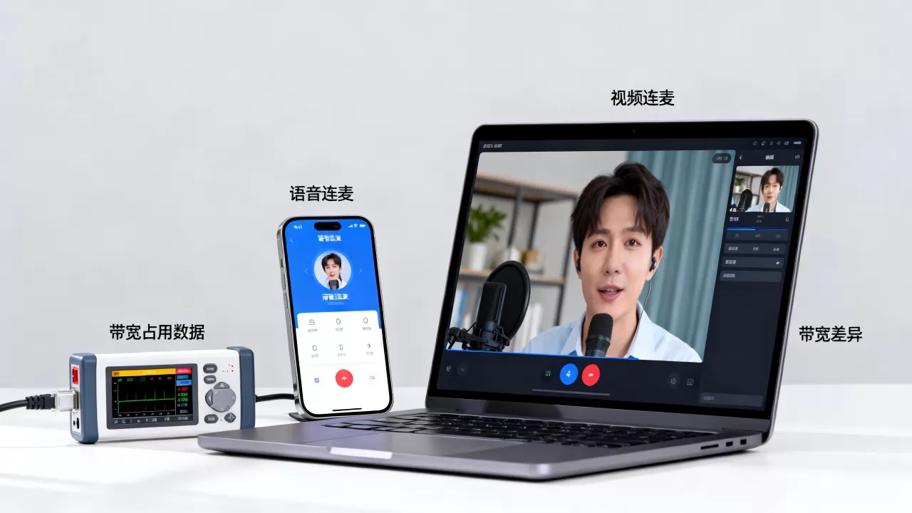 语音连麦和视频连麦哪个更占带宽？语音视频连麦带宽差异详解