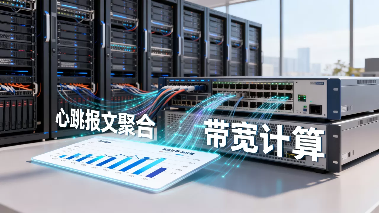 海量设备心跳报文聚合能减少多少带宽？如何计算，是什么