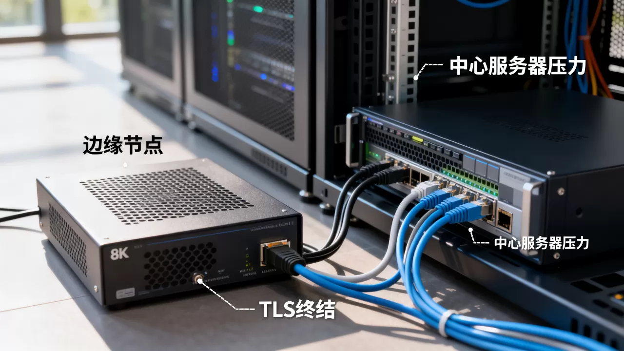 边缘节点做TLS终结如何减轻中心服务器压力？有什么好处？