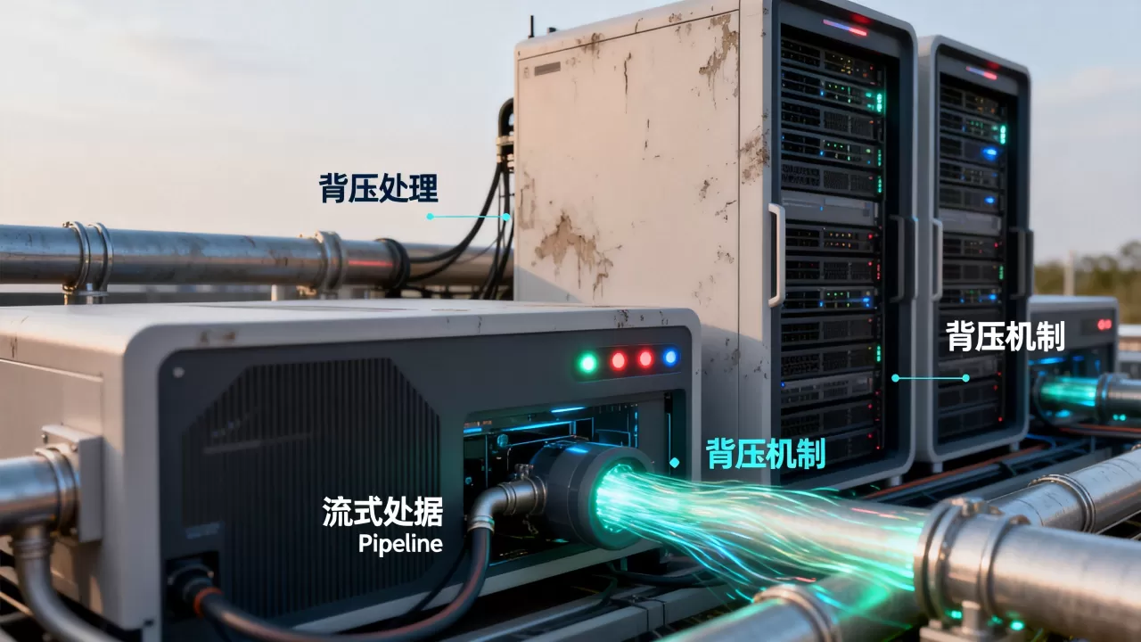 海量设备上报的流式数据Pipeline背压如何处理？背压机制有哪些