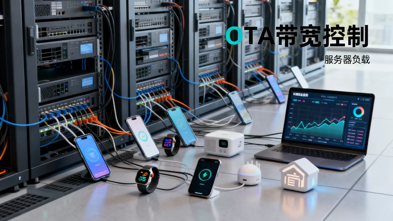海量设备同时OTA如何控制服务器带宽峰值？OTA带宽峰值控制