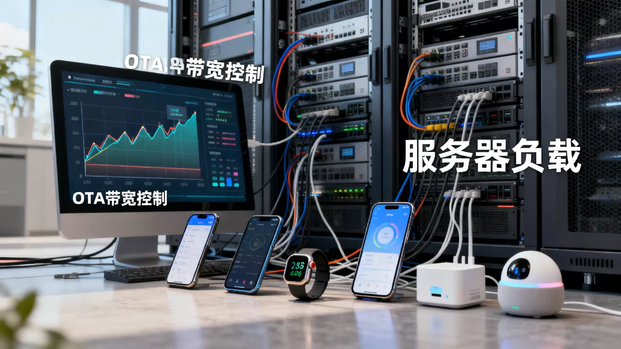 海量设备同时OTA如何控制服务器带宽峰值？OTA带宽峰值控制