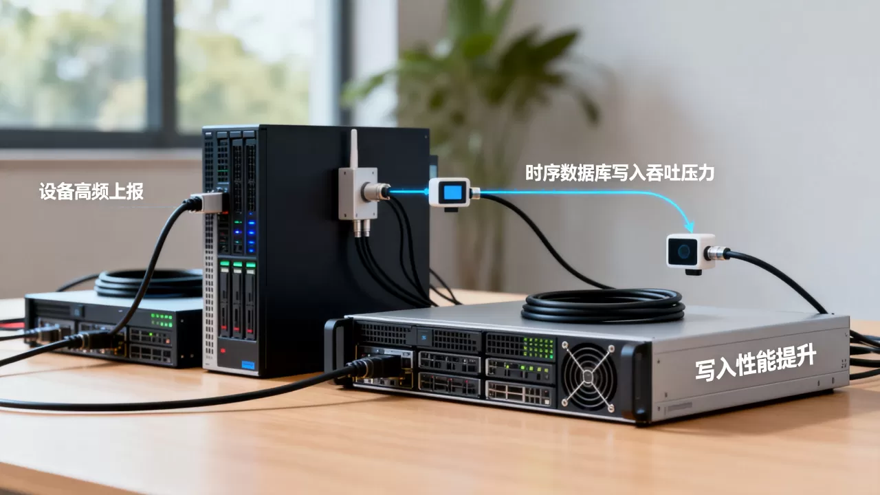设备高频上报对时序数据库写入吞吐的压力有多大，时序数据库写入性能如何提升？