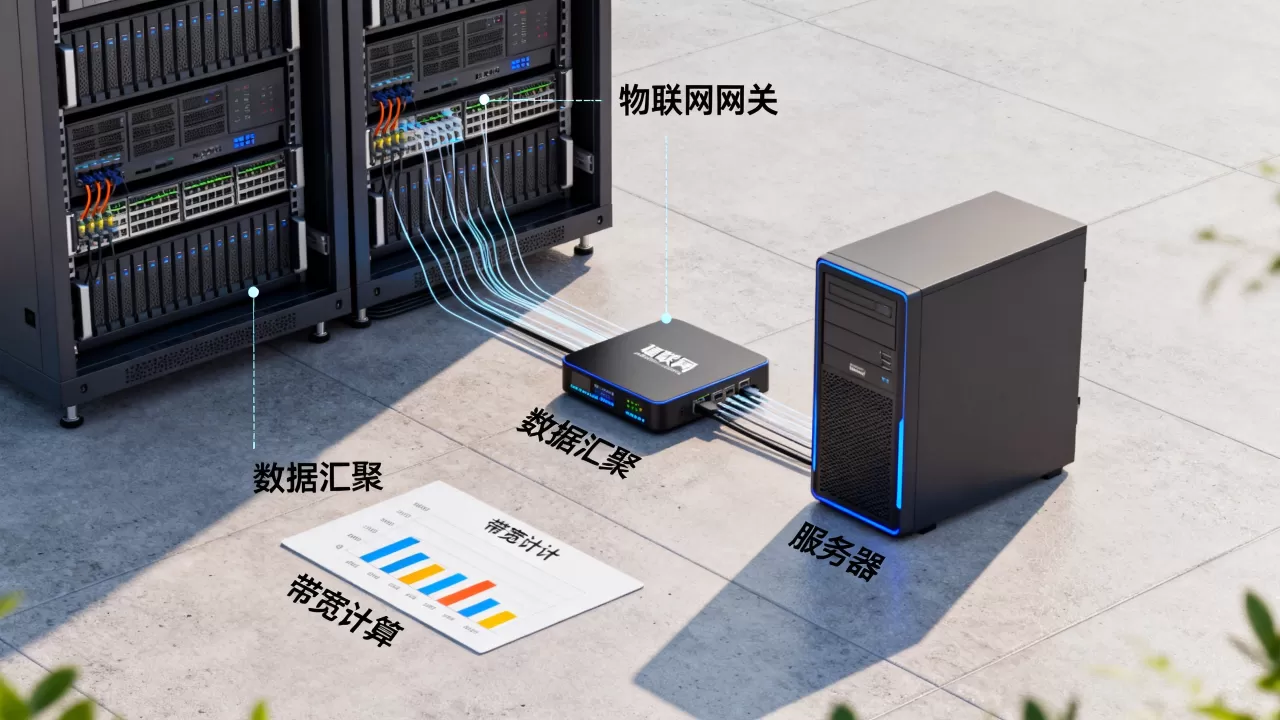 物联网网关汇聚后上报的服务器带宽该如何估算？服务器带宽怎么算