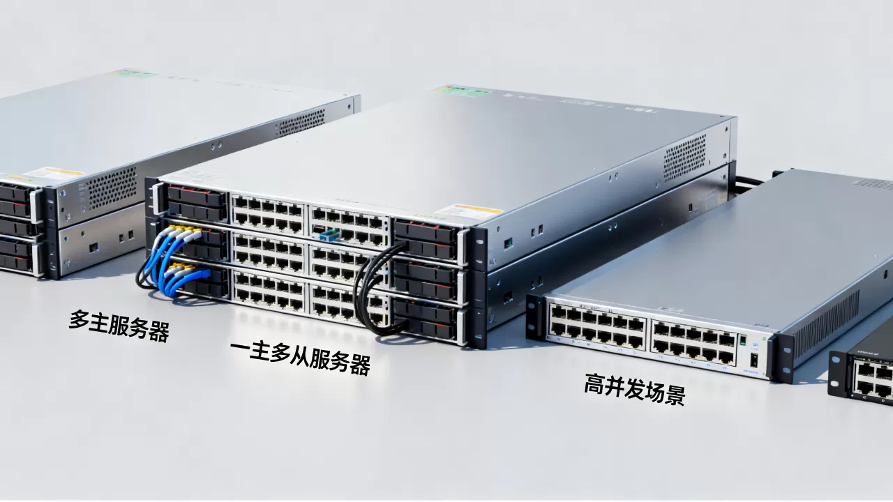 多主与一主多从服务器选型有什么区别？哪个更适合高并发场景？