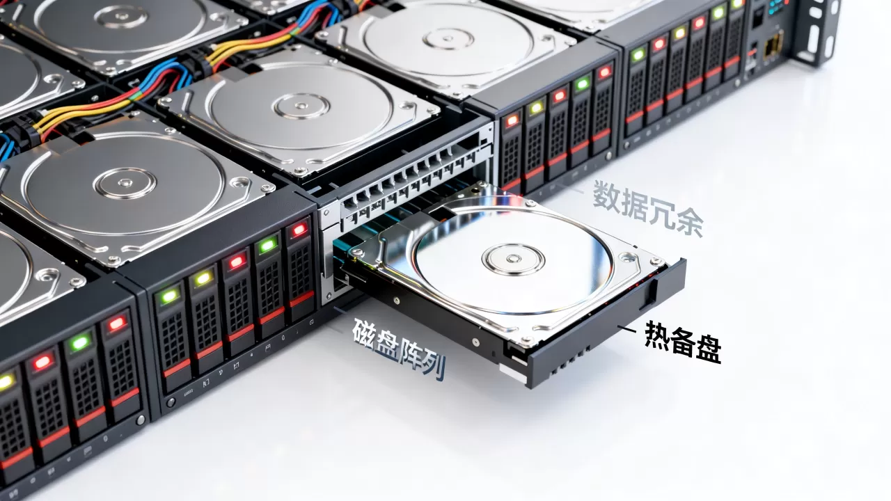 热备盘在磁盘阵列中的作用是什么，磁盘阵列热备盘作用有哪些