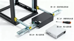 机架服务器导轨安装方式有哪些，服务器导轨怎么安装图解