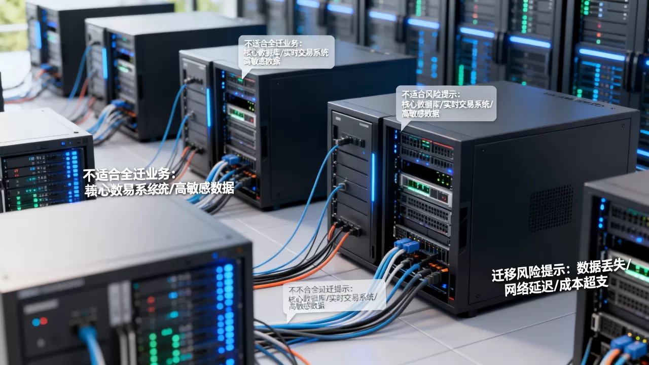 哪些业务不适合全迁到云服务器?,如何避免迁移风险? 哪些业务不适合全迁到云服务器?,如何避免迁移风险?