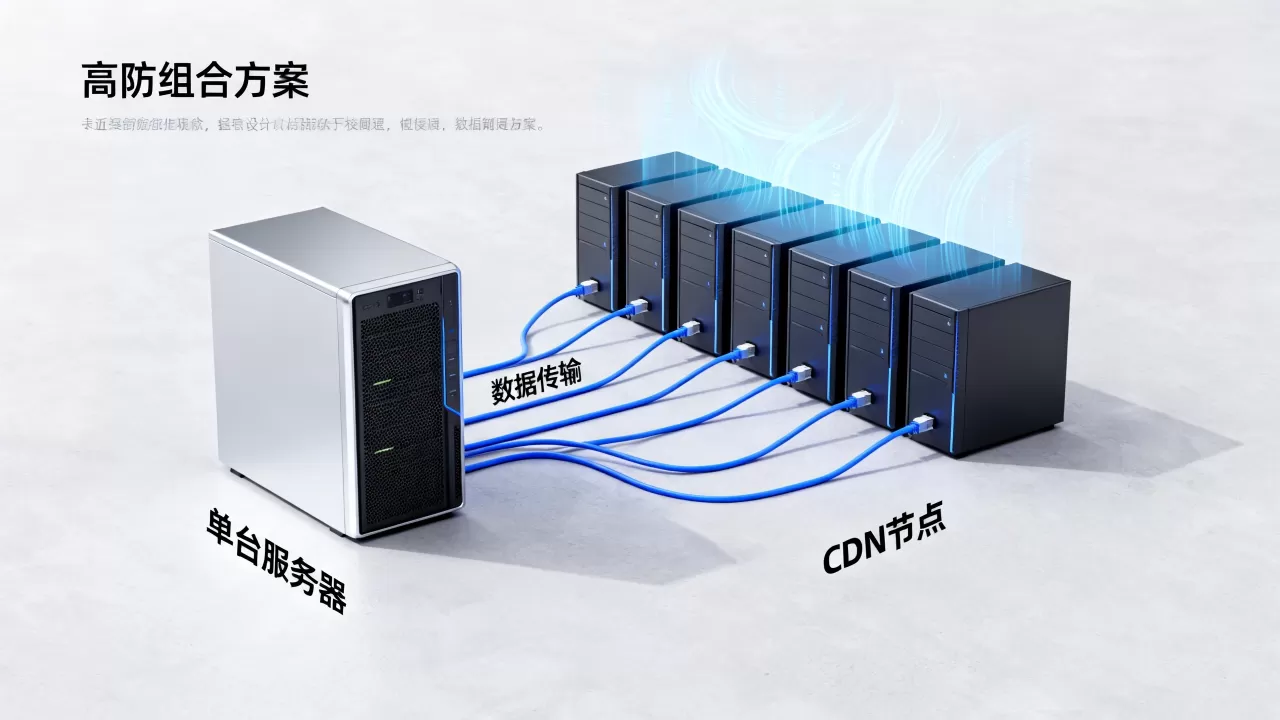 如何从单台服务器过渡到CDN高防组合，有哪些方案？