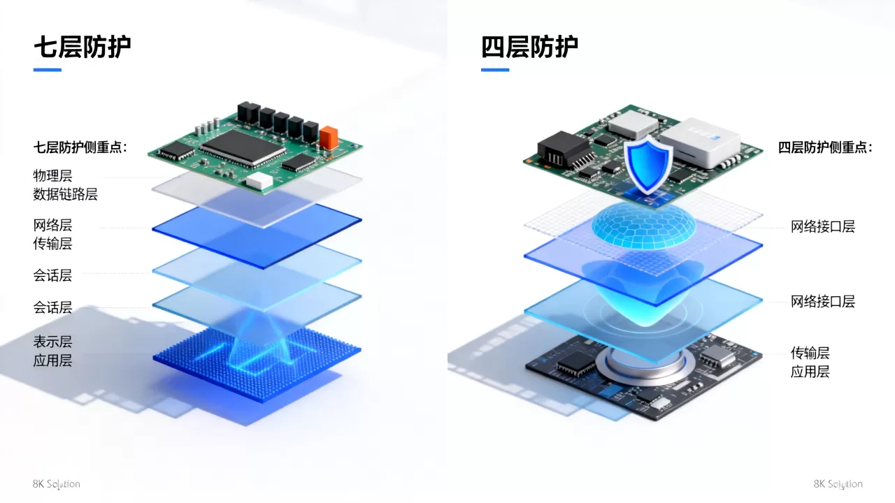 七层防护和四层防护各自的侧重点在哪？七层防护和四层防护哪个好
