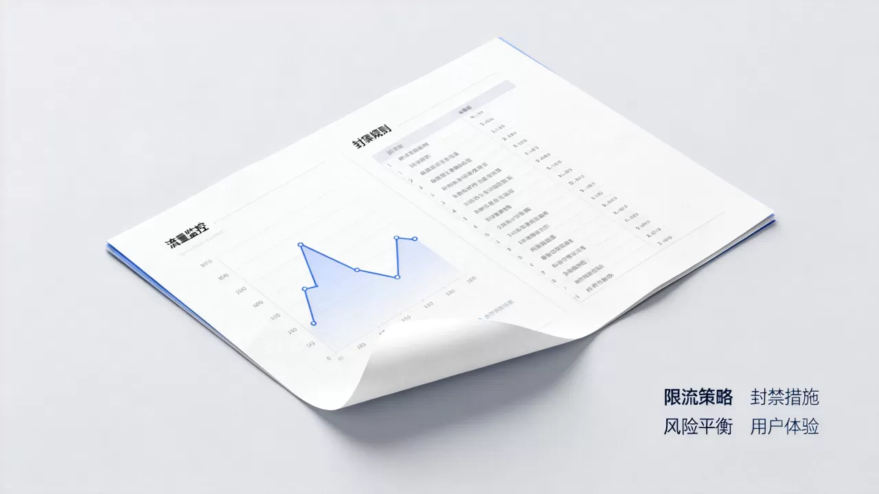 限流和封禁在策略上该怎么搭配使用，如何平衡风险与用户体验？