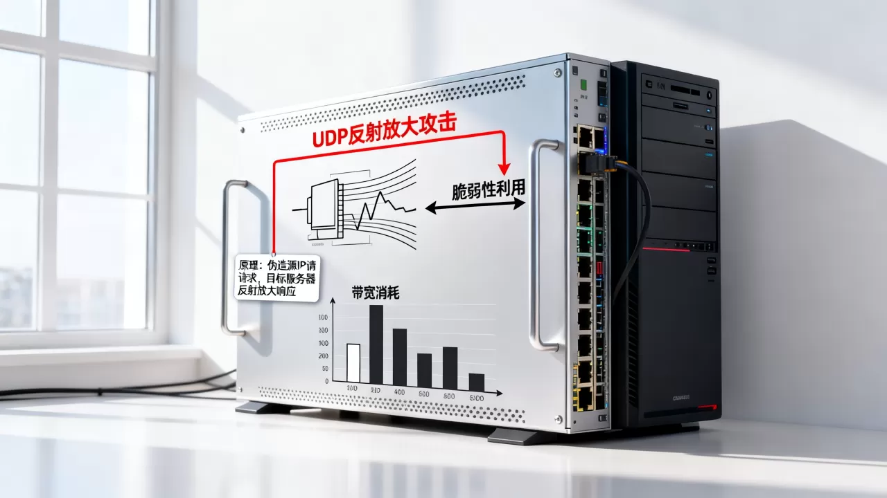 UDP反射放大攻击如何利用脆弱性,原理是什么,带宽消耗 UDP反射放大攻击如何利用脆弱性,原理是什么,带宽消耗
