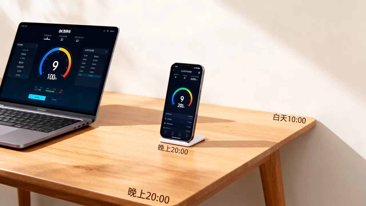 带宽质量测试该在什么时段进行才准，晚上测速和白天测速哪个更准确