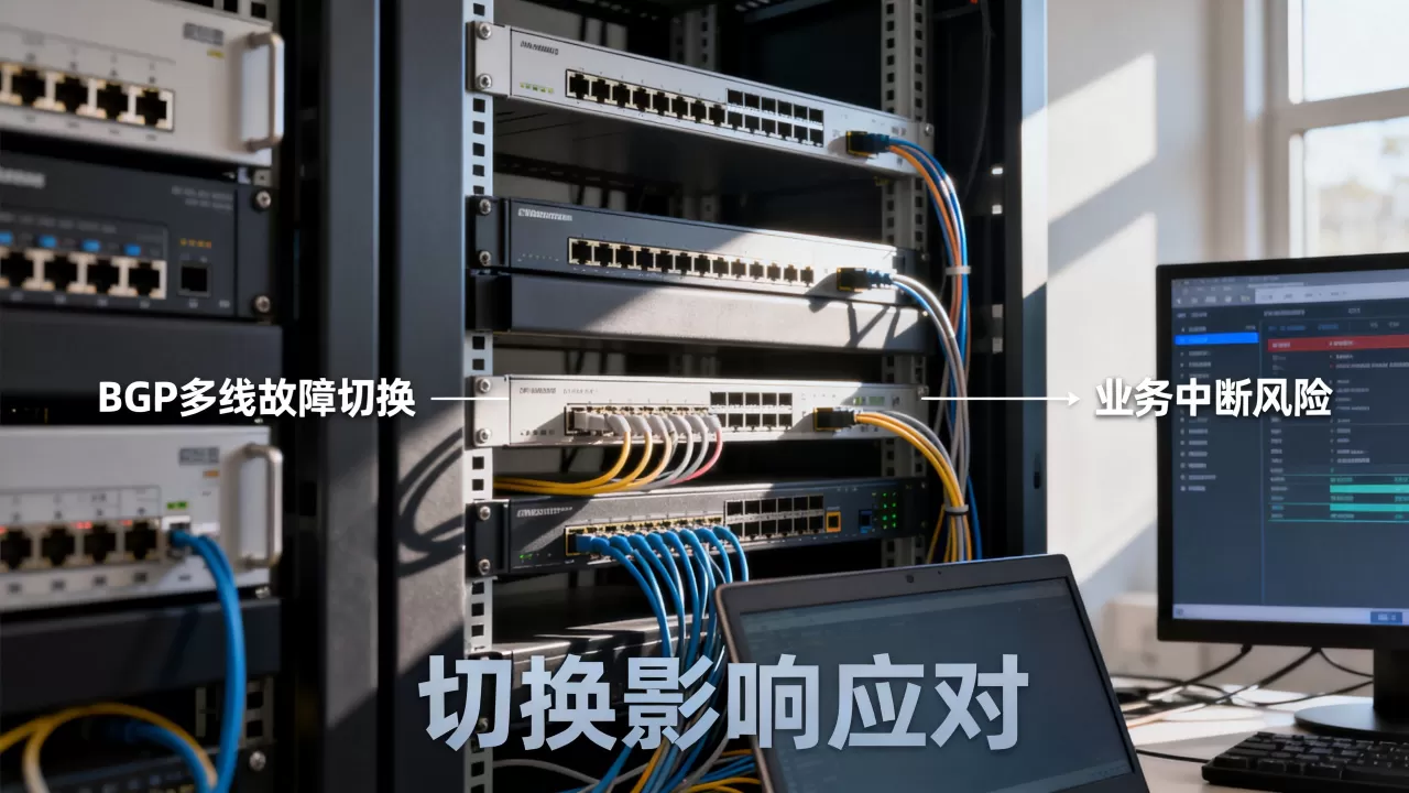 BGP多线故障切换会不会造成业务中断，BGP切换影响业务怎么办