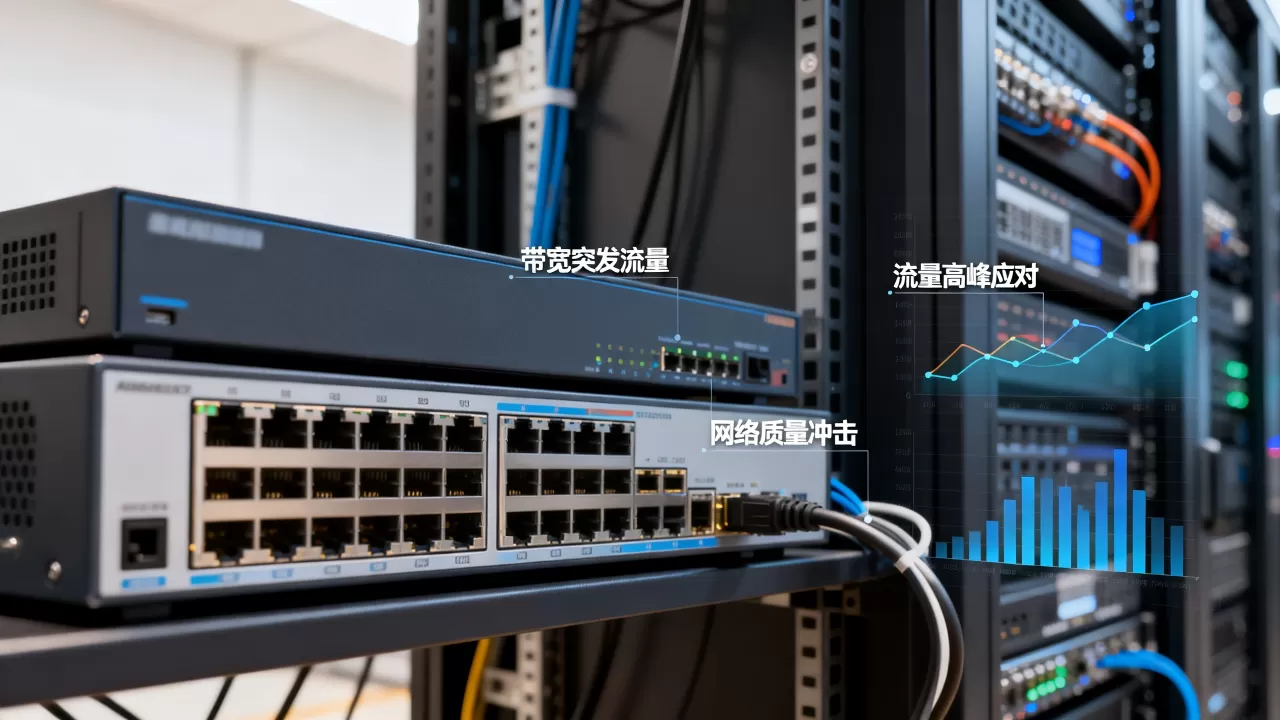 带宽突发流量为何冲击网络质量?如何应对带宽突发流量高峰 带宽突发流量为何冲击网络质量?如何应对带宽突发流量高峰