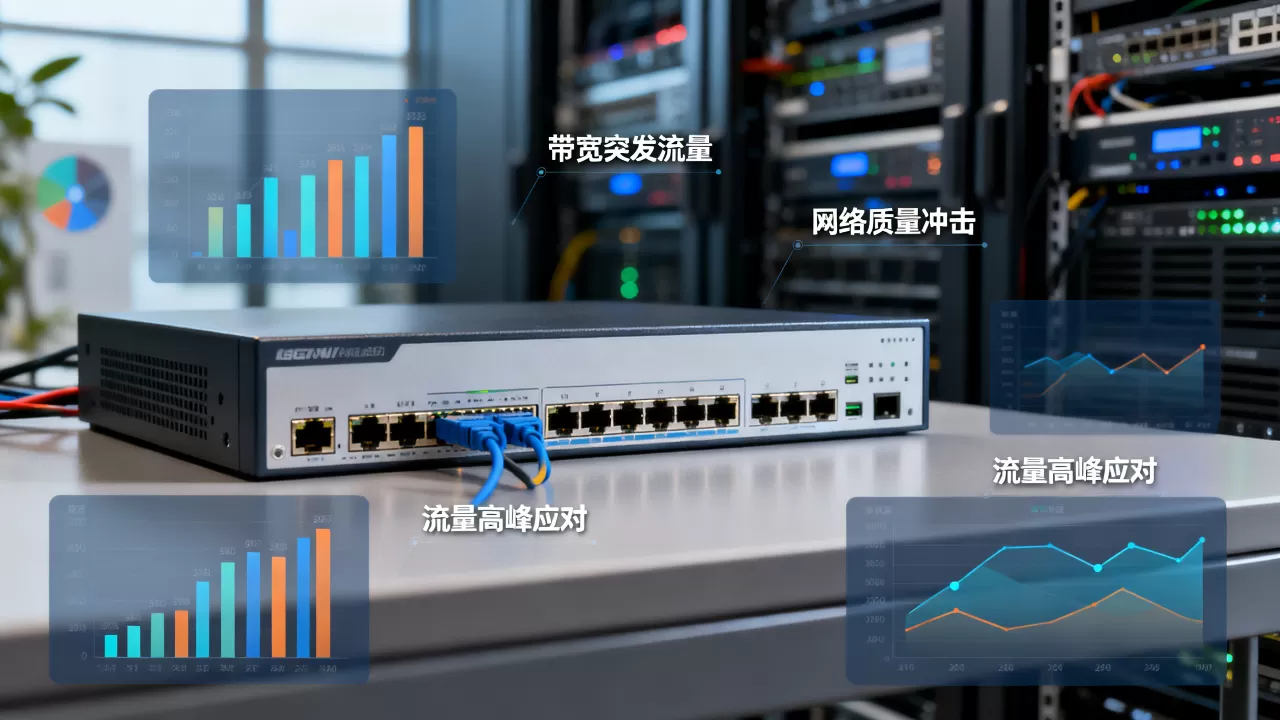 带宽突发流量为何冲击网络质量?如何应对带宽突发流量高峰 带宽突发流量为何冲击网络质量?如何应对带宽突发流量高峰