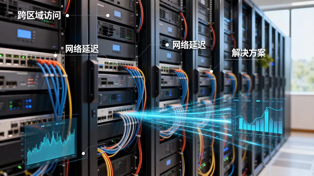 为什么跨区域访问会出现明显的网络延迟，怎么解决？
