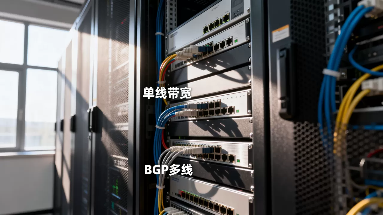 机房单线带宽和BGP多线成本哪个更低?怎么选更划算 机房单线带宽和BGP多线成本哪个更低?怎么选更划算
