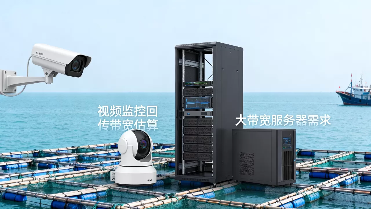 烟台海洋牧场视频监控回传带宽怎么估算？租大带宽服务器要多少M？