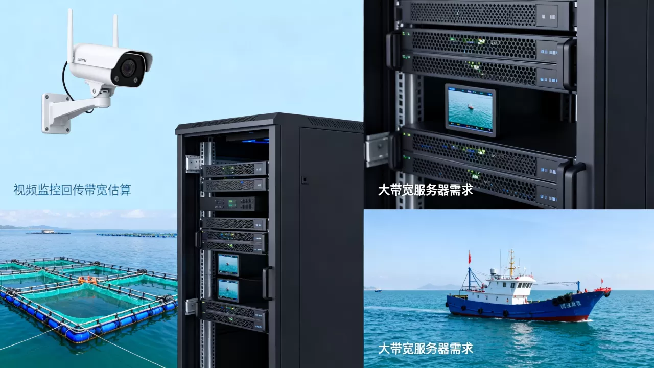 烟台海洋牧场视频监控回传带宽怎么估算？租大带宽服务器要多少M？
