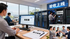 服务器租用完整流程怎么操作？从提需求到验收上线的关键步骤有哪些？
