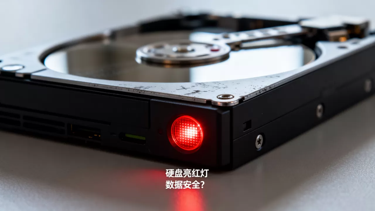 硬盘亮红灯是不是马上就要坏了？硬盘红灯闪烁还能用多久数据安全吗