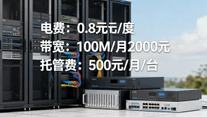 机柜租用费用包含电费和带宽吗，服务器托管收费明细